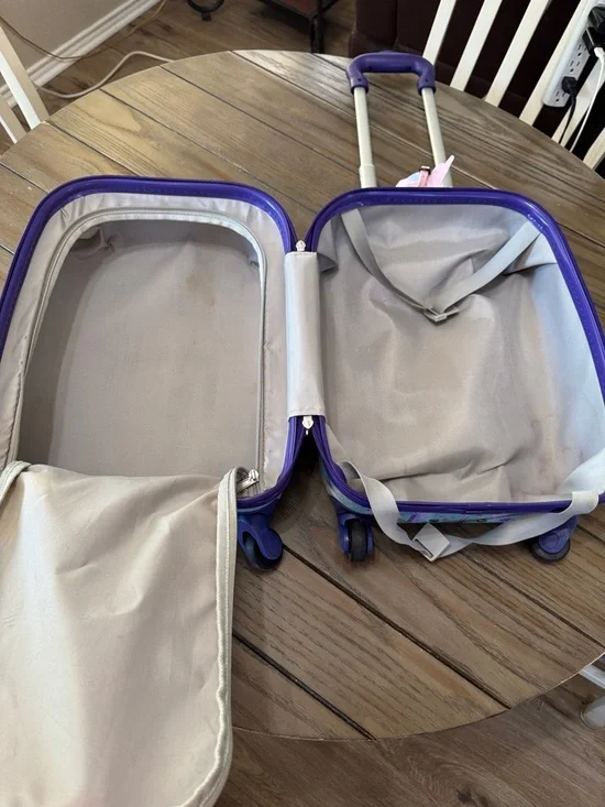 Pottery Barn Kids Girls Mackenzie Unicorn Hard Sided Spinner Travel Suit Case. - Picture 13 of 16